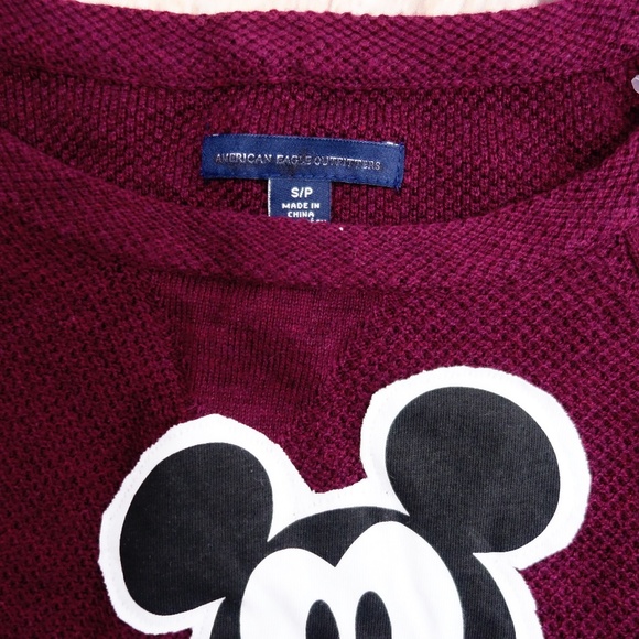 Upcycled Mickey Mouse Fuzzy Sweater - Picture 3 of 6